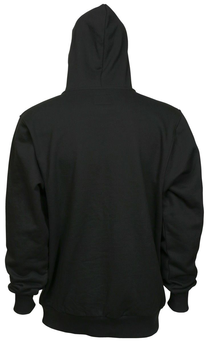MCR Safety SS2BK Flame Resistant Hooded Pullover Sweatshirt, Black, 1 Each