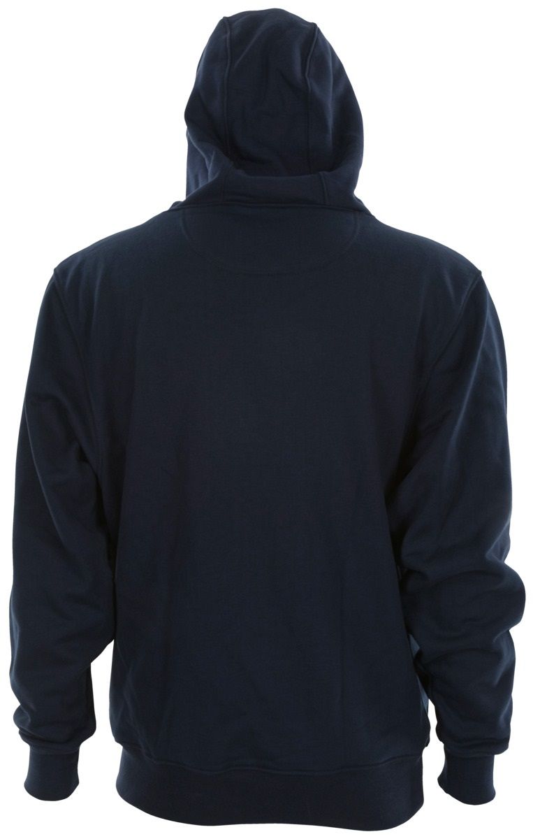 MCR Safety SS2N Flame Resistant Hooded Pullover Sweatshirt, Navy Blue, 1 Each
