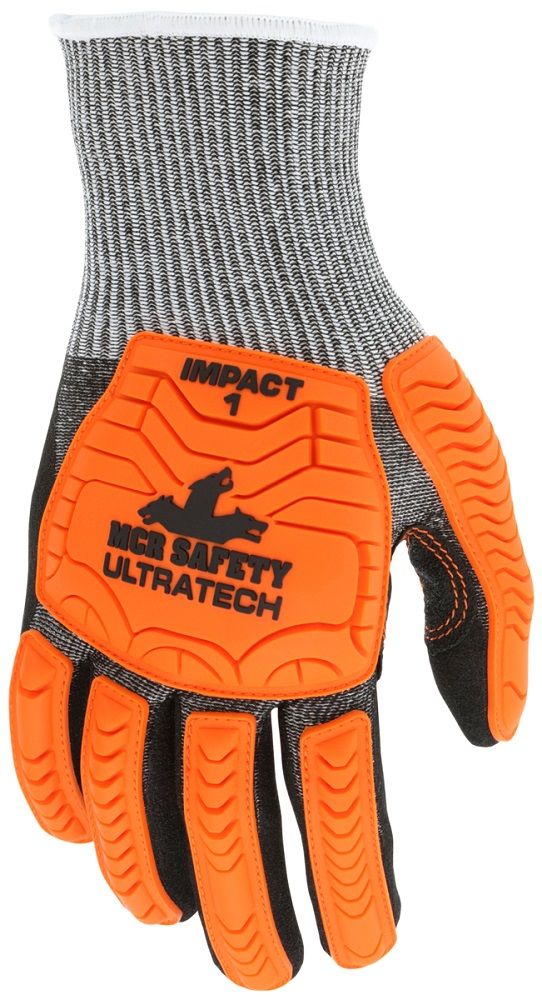 MCR Safety Ultratech UT1952 13 Gauge HyperMax Shell Mechanics Gloves, Gray, Box of 12 Pairs