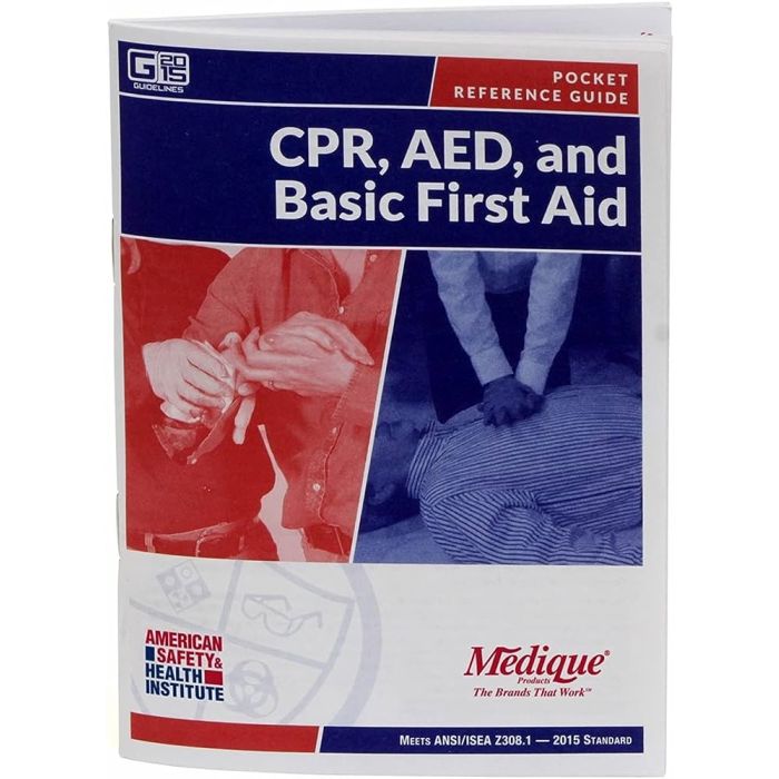 Medique 71401 CPR, AED, and Basic First Aid Handbook, 1 Each