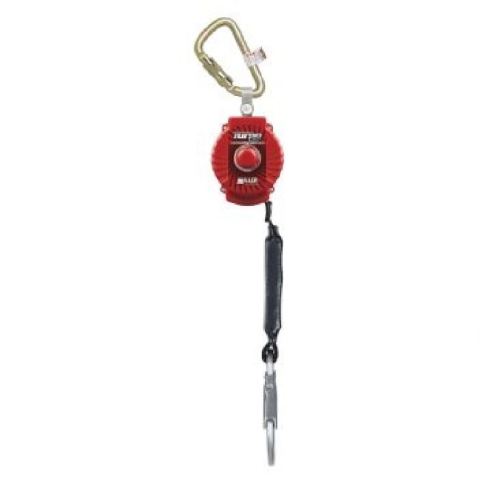 Honeywell Miller MFL-1-Z7/9FT Turbolite Personal Fall Limiter, Red, One Size, 1 Each