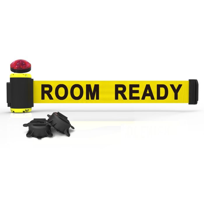 Banner Stakes MH7011L 7' Magnetic Wall Mount Barrier with Light Kit - "Room Ready" Banner