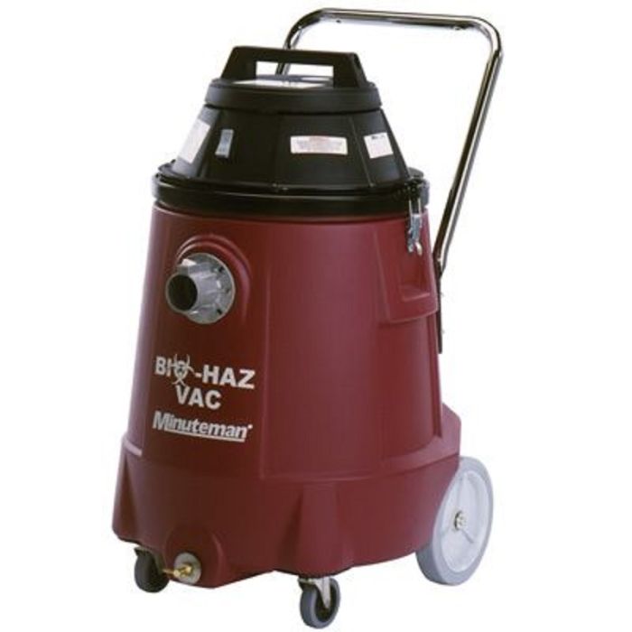 Minuteman C82917-00 Bio-Haz Vacuum - 15 Gallon - Dry Only, 115V, 50/60 Hz, Polyethylene - Tools Included