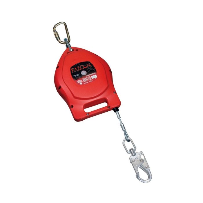 Honeywell Miller MP50G-Z7/50FT Falcon Self-Retracting Lifeline, Red, One Size, 1 Each