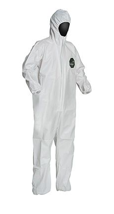 DuPont NB127SWH ProShield 50 Microporous Film Hooded Coveralls, 1 Each