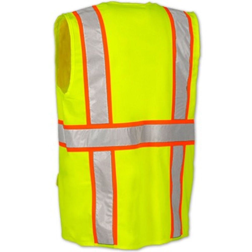 OccuNomix ATRANS High Visibility Class 2 Surveyor Safety Vest, Hi-Vis Yellow, 1 Each