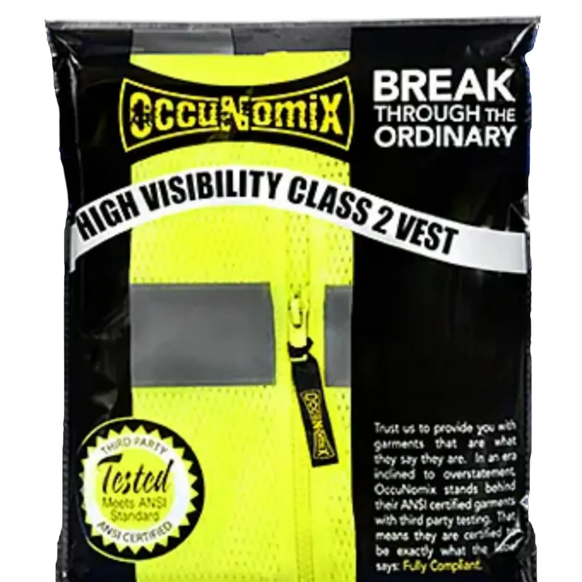 Occunomix High Visibility Value Two Tone Surveyor Solid Vest Class 2 | ECO ATRANS