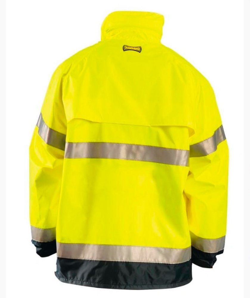 OccuNomix TJR Class 3 Premium Breathable Rain Jacket, Hi Vis Yellow, 1 Each