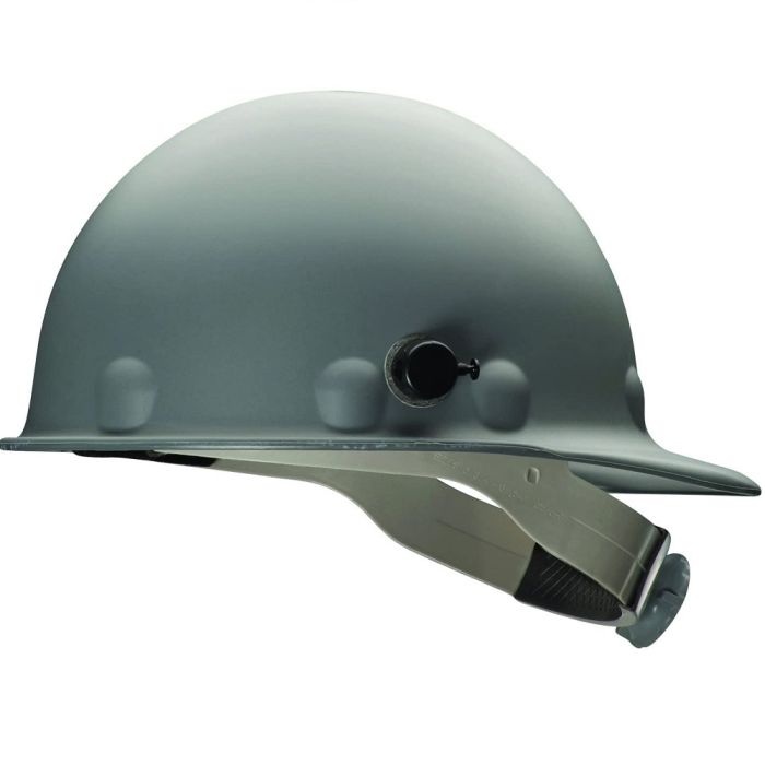 Honeywell Fibre Metal P2HNQRW09A000 Roughneck Fiberglass Cap Style Hard Hat with 8 Point Ratchet Suspension, Gray, One Size, 1 Each