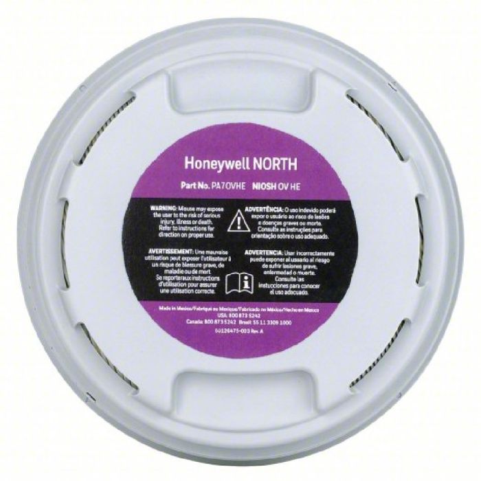 Honeywell North PA70VHE Organic Vapor with HEPA Filter, Gray, One Size, 1 Each