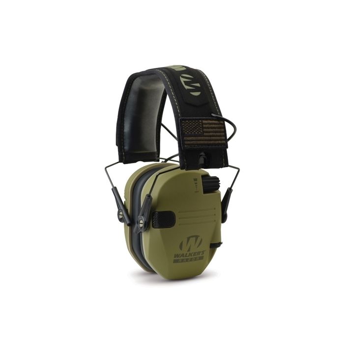 Walker's Hearing GWP-RSEMPAT-ODG Razor Patriot Series Razor Slim Electronic Muff, Box of 4