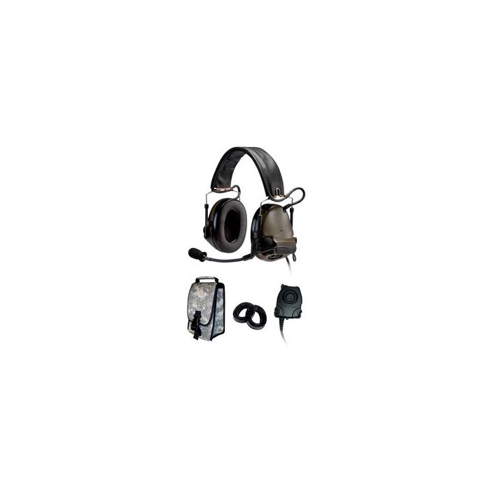 Peltor ComTac III ACH Headset Kit, Single Comm, Headband - OLIVE DRAB GREEN