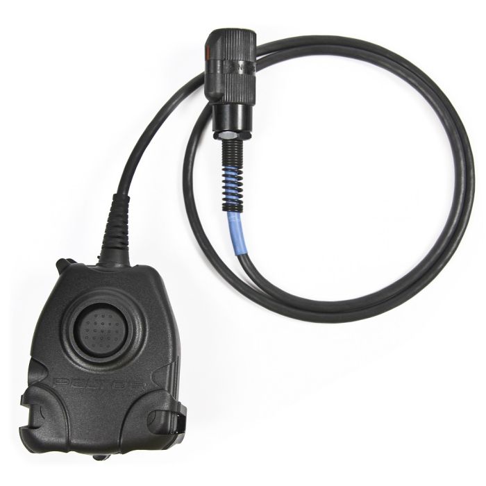 3M™ PELTOR™ Push-To-Talk (PTT) Adapter Military Radio FL5601-02, with 6-PIN MIL-C-55116 Connector