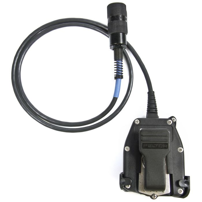 3M™ PELTOR™ Push-To-Talk (PTT) Adapter Military Radio FL5601-02, with 6-PIN MIL-C-55116 Connector