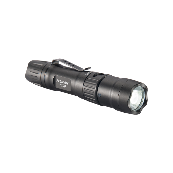 Pelican  7100, LED Li-Ion Rechargeable Tactical Flashlight, Black