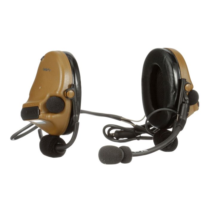 3M Peltor MT20H682BB-47 CY ComTac V Headset, Neckband, Single Lead, Coyote Brown, 1 Each