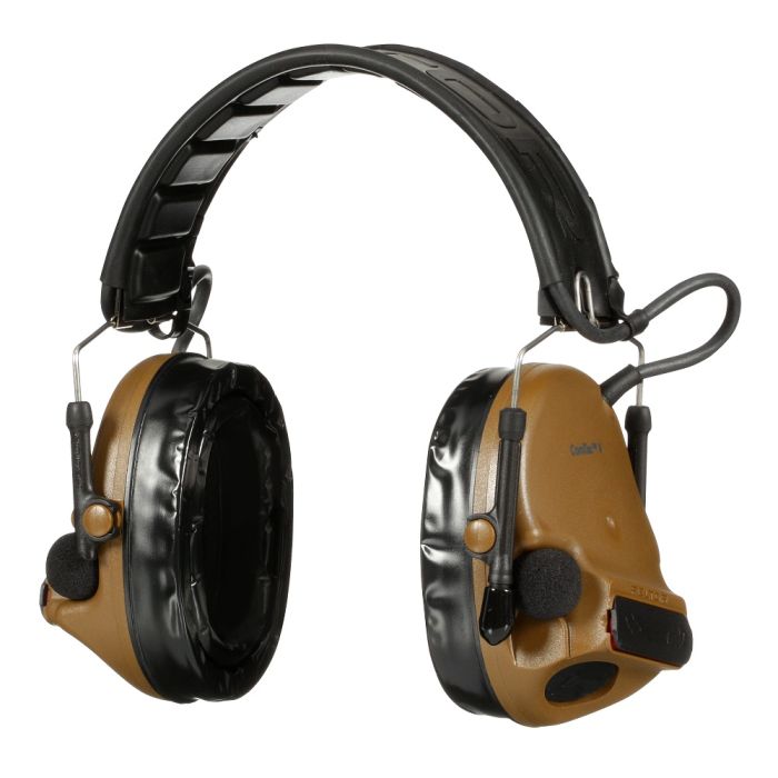 3M Peltor MT20H682FB-09 CY ComTac V Hearing Defender Headset, Coyote Brown, 1 Each