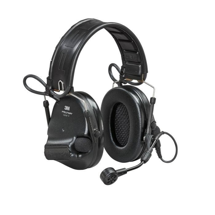 3M PELTOR MT20H682FB-09N SVS SwatTac VI NIB Hearing Defender, Headband w/ included ARC, Black, 1 Each