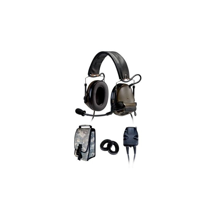 Peltor ComTac III ACH Headset Kit, Dual COMM, Headband - FOLIAGE GREEN