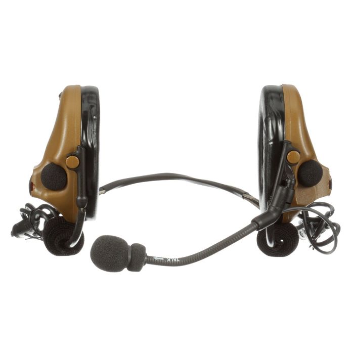 3M Peltor MT20H682BB-19 CY ComTac V Headset, Neckband, Dual Lead, Coyote Brown, 1 Each