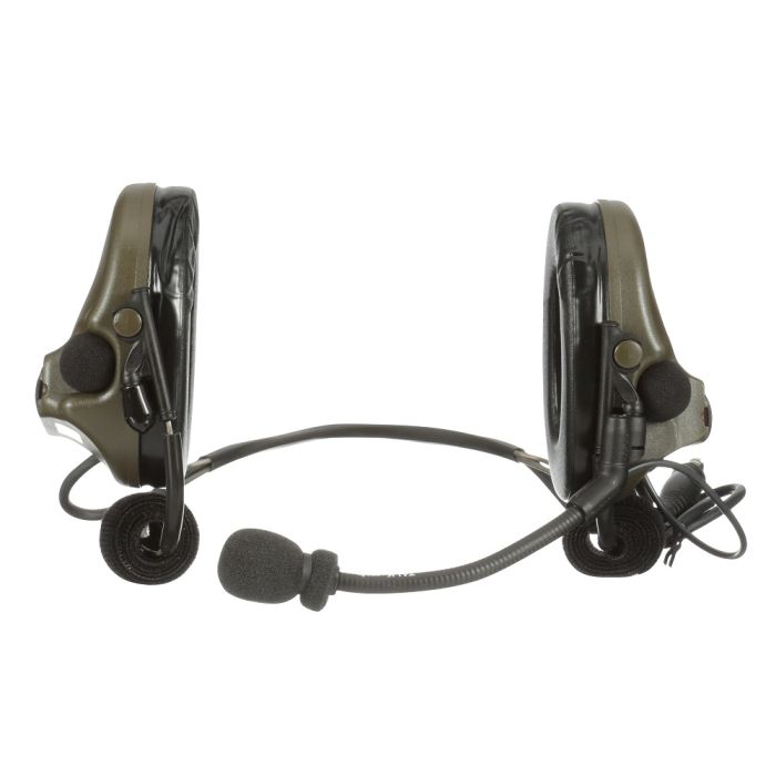 3M Peltor MT20H682BB-47 GN ComTac V Headset, Neckband, Single Lead, Green, 1 Each