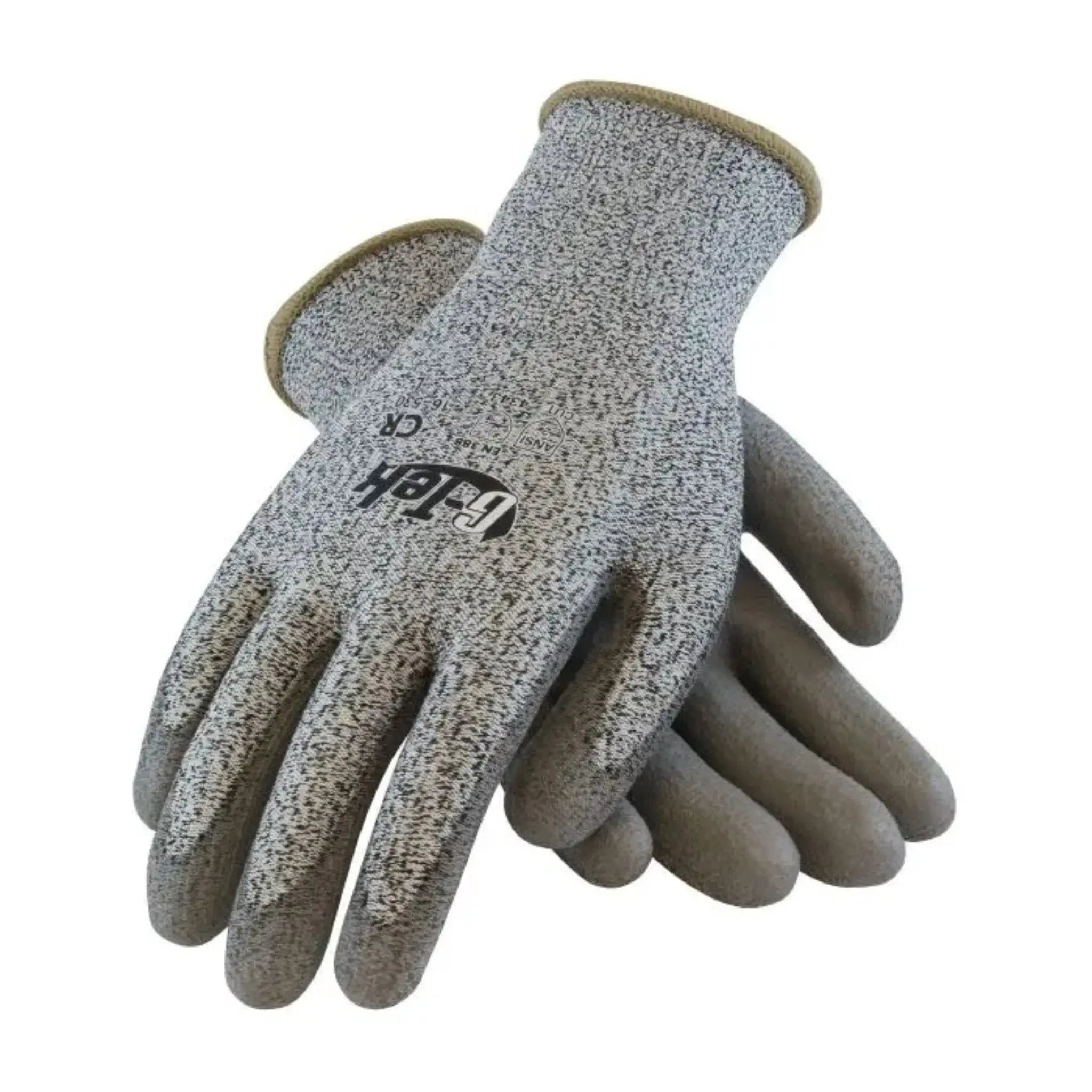 PIP G-Tek 16-530 CR Seamless Knit HPPE Glove with Polyurethane Coated Smooth Grip on Palm &amp; Fingers_Back_Image