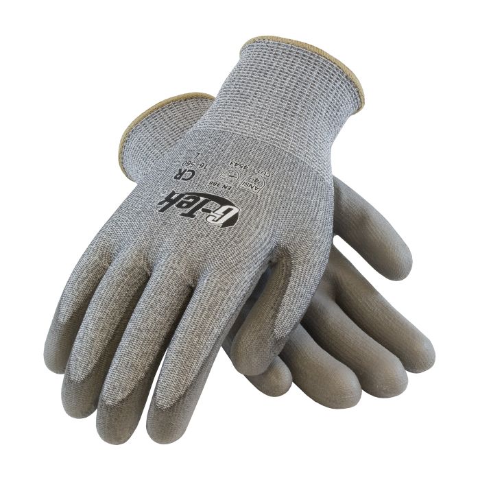 PIP 16-560V/L G-Tek Seamless Knit PolyKor Blended Glove with Polyurethane Coated Smooth Grip on Palm & Fingers Vend Ready Large 72 PR