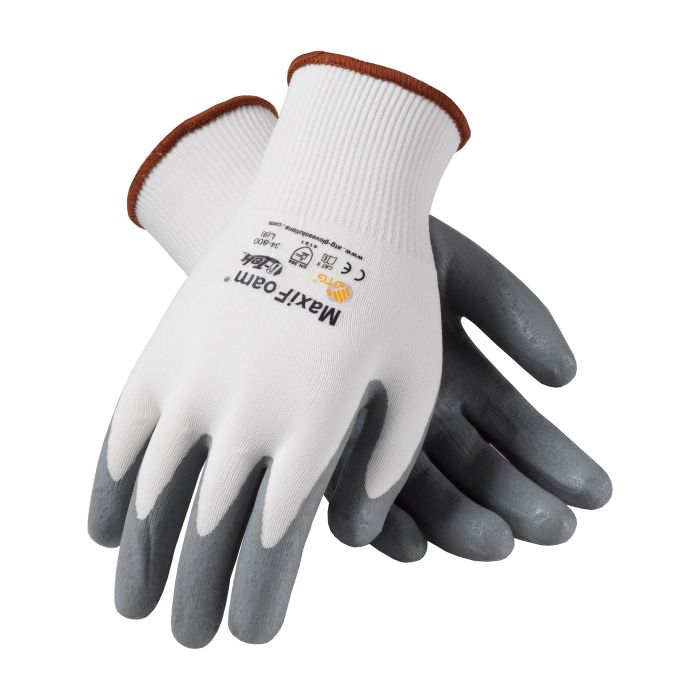 PIP ATG 34 800 MaxiFoam Premium Gloves Nitrile Foam White (1 DZ)