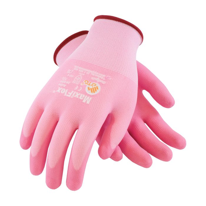 PIP ATG 34-8264 MaxiFlex Active Gloves, Ultra Lightweight Nitrile Micro Foam, Pink, 1 Dozen