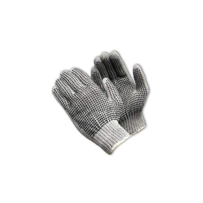 Seamless Knit double-Sided PVC Dot Grip Glove - 7 Gauge-L