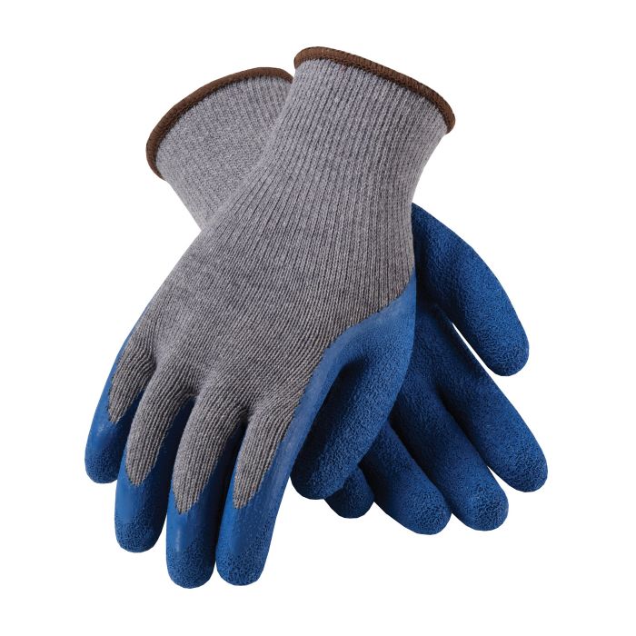 G Tek Seamless Knit Latex Coated Crinkle Grip Glove Regular Grade 12 Pairs