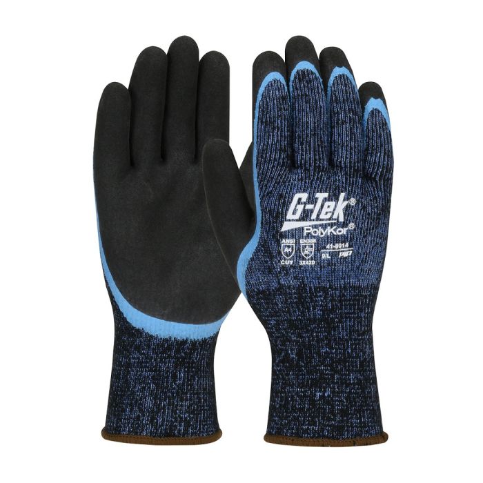 PIP G-Tek PolyKor 41-8014 Seamless Knit PolyKor Acrylic Blend Work Glove, Blue, Box of 12 Pairs