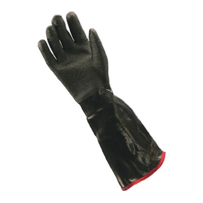 PIP ChemGrip 57-8653R Neoprene Coated Glove, 18”, Black, Large, Pack of 6 Pairs