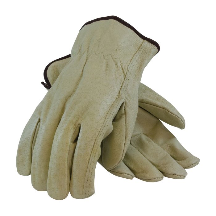 PIP 70-301 Economy Grade Top Grain Leather Driver's Glove - Straight Thumb 120 Pairs