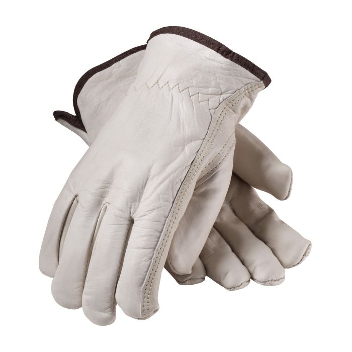 PIP 77-265 Regular Grade Top Grain Cowhide Leather Glove White Thermal Lining, Keystone Thumb, Box of 12