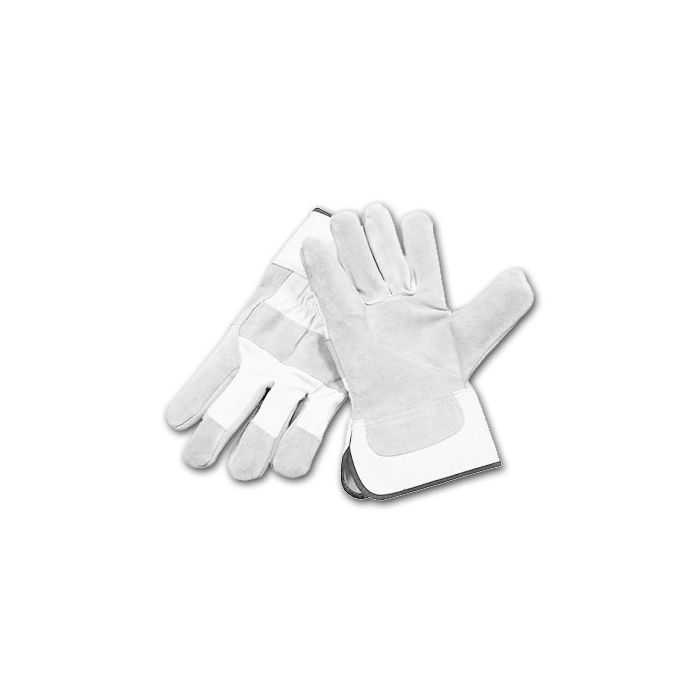 PIP "A/B" Grade Shoulder Split Leather Palm Glove - Rubberized Safety Cuff-S