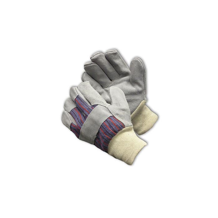 PIP 86-4144 Economy Grade Leather Palm Glove - Knitwrist Back, Box of 12 Pairs
