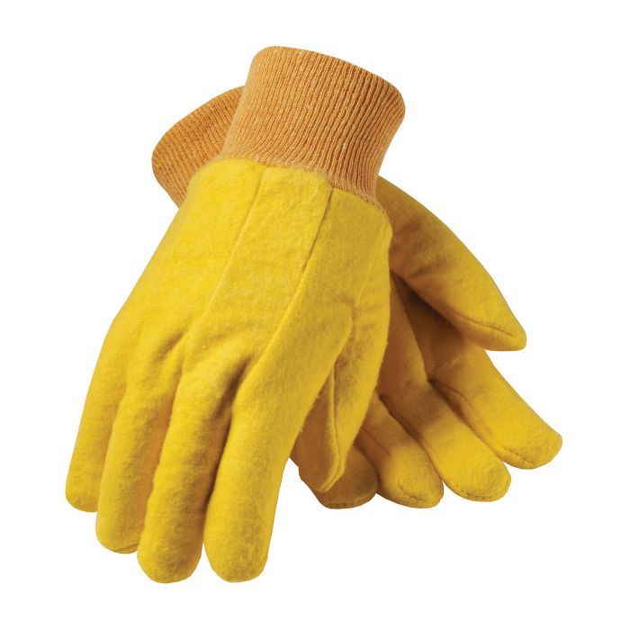 PIP Economy Grade Single Layer Palm/Back Nap-Out Finish Glove - Knitwrist - Men's