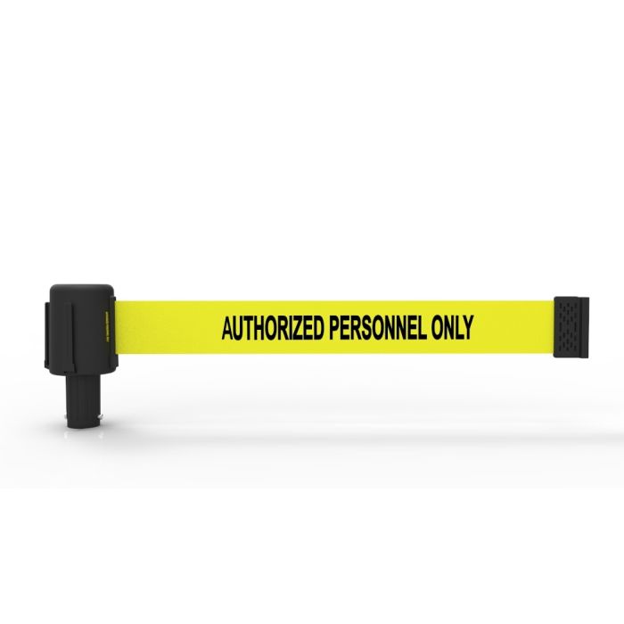 Banner Stakes PL4032 PLUS Yellow "Authorized Personnel Only" Banner