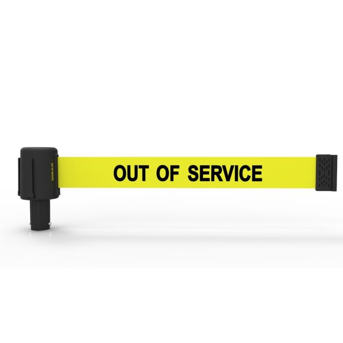 Banner Stakes PL4036 PLUS Yellow "Out of Service" Banner
