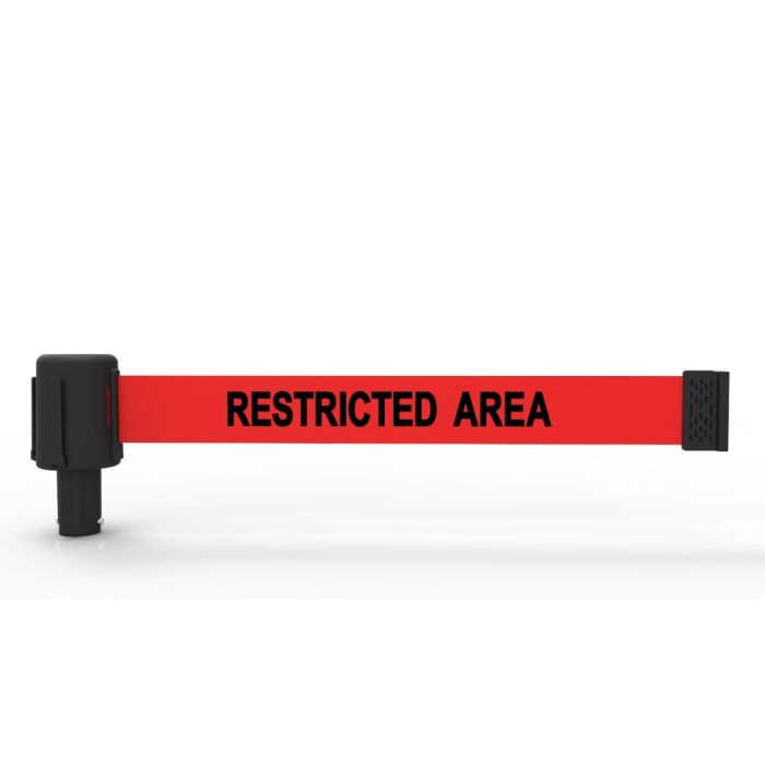 Banner Stakes PL4046 PLUS Red "Restricted Area" Banner