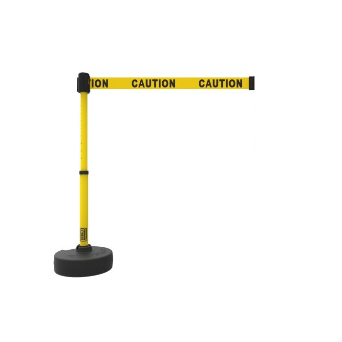 Banner Stakes PL4082 PLUS Barrier Set, Yellow "Caution"