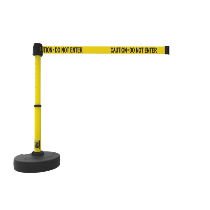 Banner Stakes PL4085 PLUS Barrier Set, Yellow "Caution-Do Not Enter"