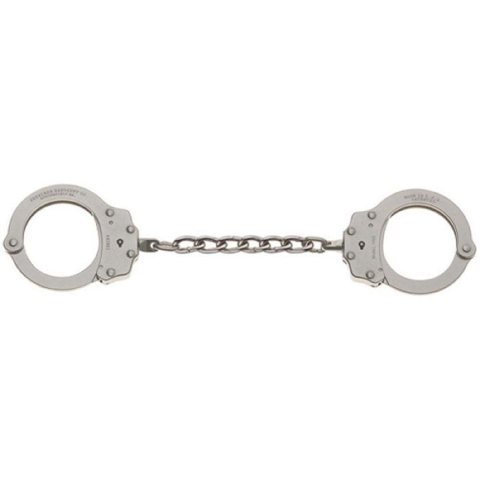 Peerless 700C-6X Chain Link Handcuff, Nickle, Extended Size, 1 Each