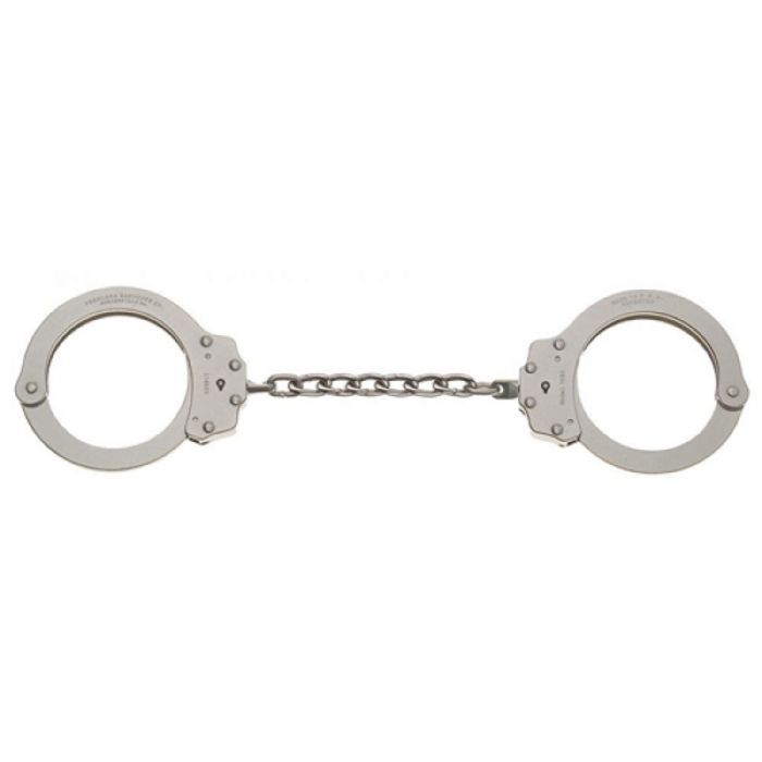 Peerless 702C-6X Chain Link Handcuff, Nickle, Extended Size, 1 Pair