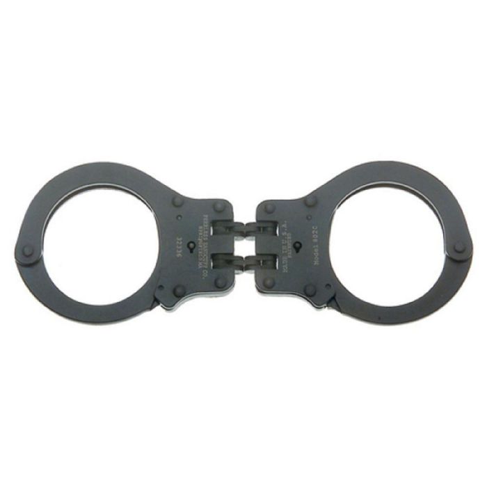 Peerless 802C Hinge Style Handcuff, Black, Standard Size, 1 Each