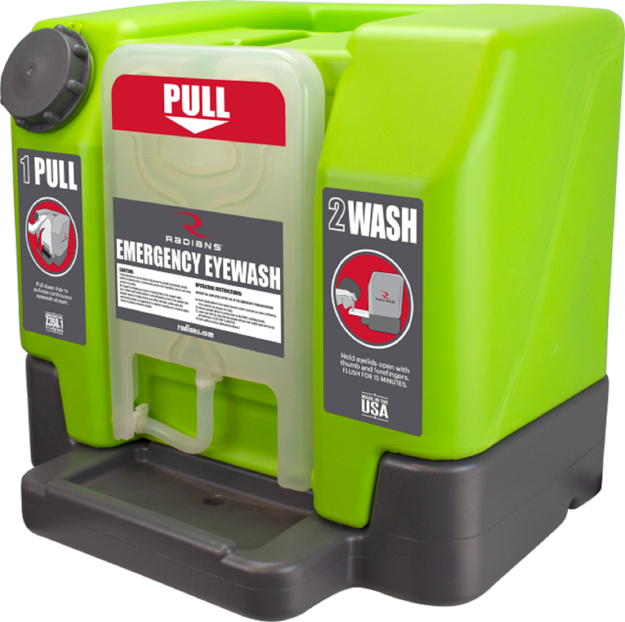 Radians REW01112 Emergency Eyewash Station, 12 Gallon, Video