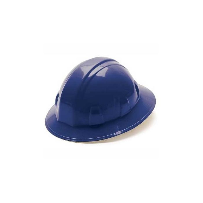Pyramex HP26160 Hard Hat, Full Brim, 6 Pt Ratchet Suspension, Blue, Case of 12
