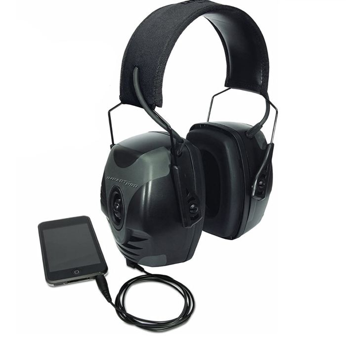 Honeywell Howard Leight R-01902 Impact Pro Electronic Earmuff, Black, One Size, Box of 2