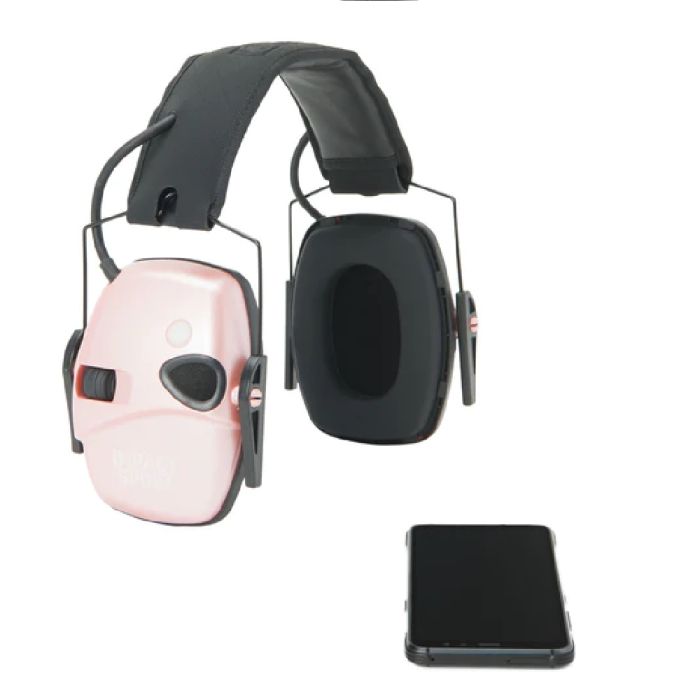 Honeywell Howard Leight R-02544 Impact Sport Electronic Shooting Earmuff with Bluetooth, Rose Gold, Small, Box of 2